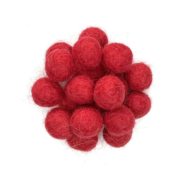Viltbal - Wolkraal 1 cm | gratis verzending | meer dan 30 kleuren | fairtrade 