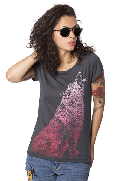 Huilende Wolf T-shirt - Modal