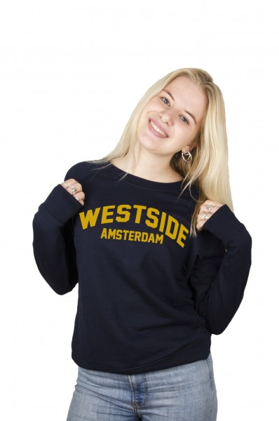 Westside Crew Neck Navy Sweater