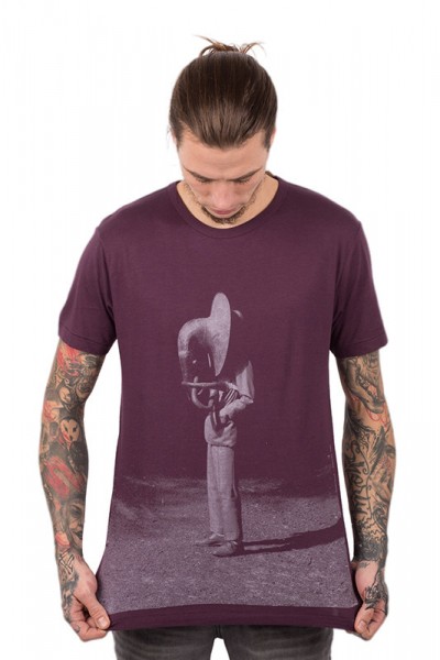 Heartcore T-shirt - Bamboo - Eggplant