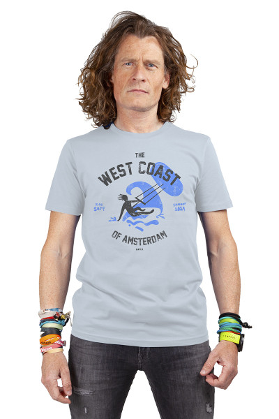 West Coast Surf T-shirt - Vintage Blue