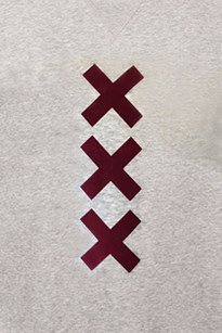 XXX Amsterdam T-Shirt - Heather Grey (Red Suede)