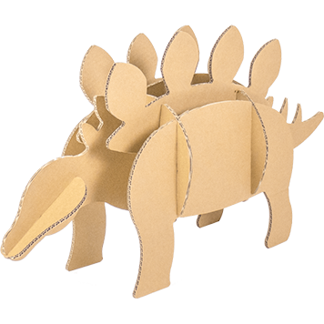 Kartonnen Stegosaurus Dinosaurus