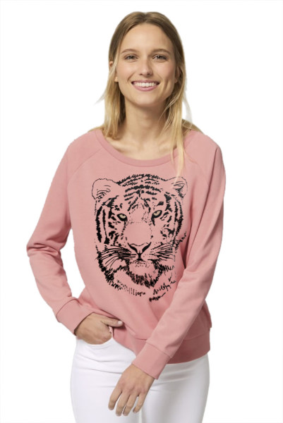Black Tiger Sweater - Canyon Pink